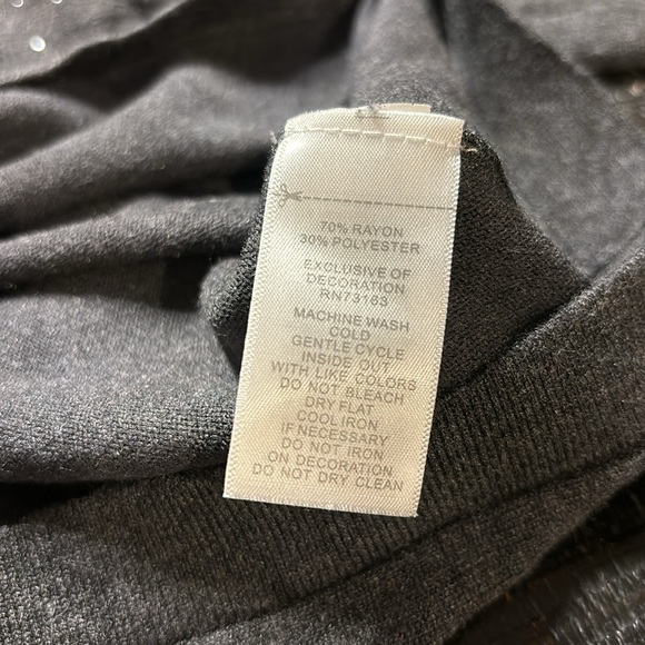 🎈4 LISTINGS FOR $20! Cable & Gauge Dark Gray Pullover sweater wStud Accents XL - Picture 6 of 6